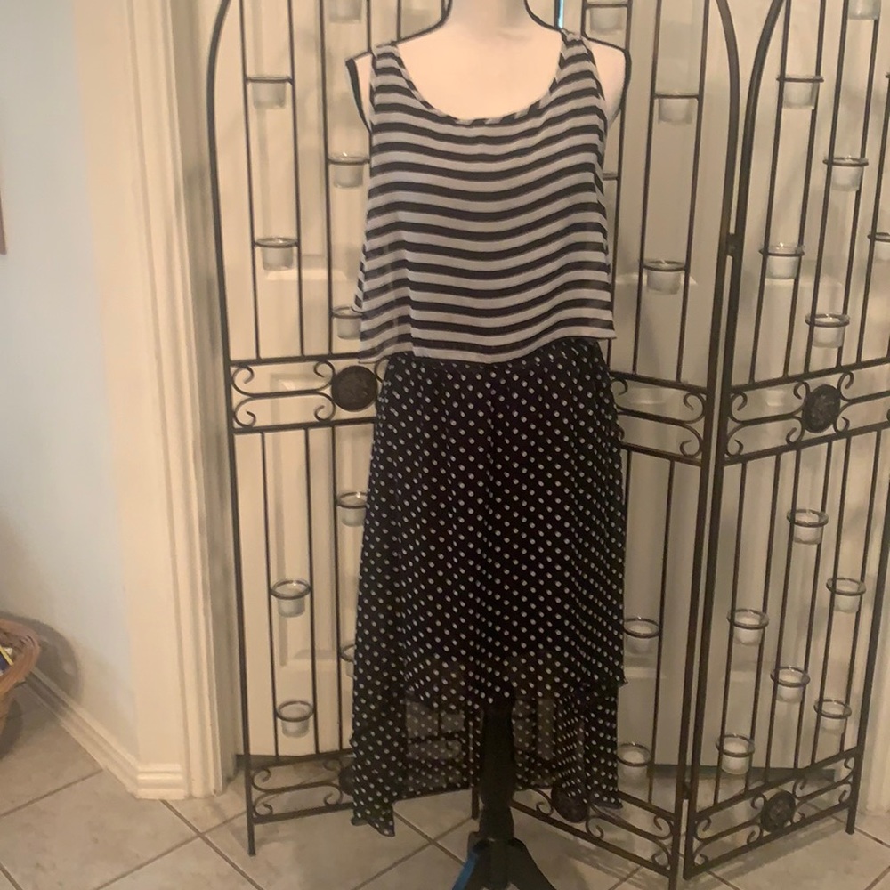 Dress with high low hem